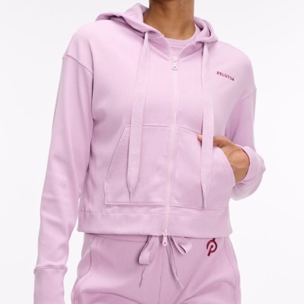 Peloton x Perez Women's Rib Crop Hoodie, Size M